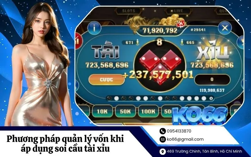 Phương pháp quản lý vốn khi áp dụng soi cầu tài xỉu