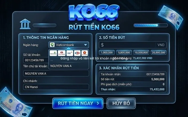phương thức rút tiền