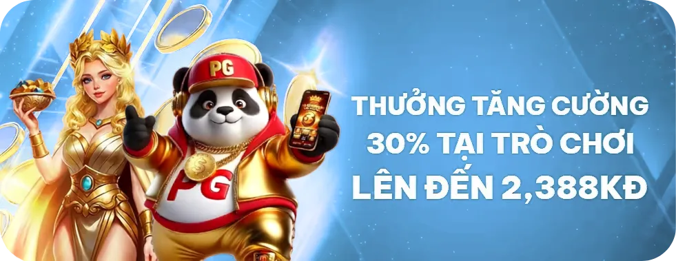 thưởng vip tăng cường 30%